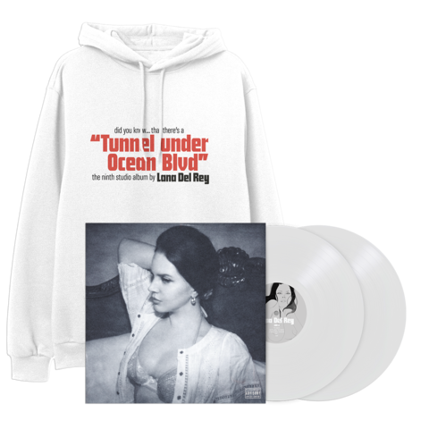 Did you know that there's a tunnel under Ocean Blvd by Lana Del Rey - Exclusive 2LP White + White Hoodie - shop now at Lana del Rey store